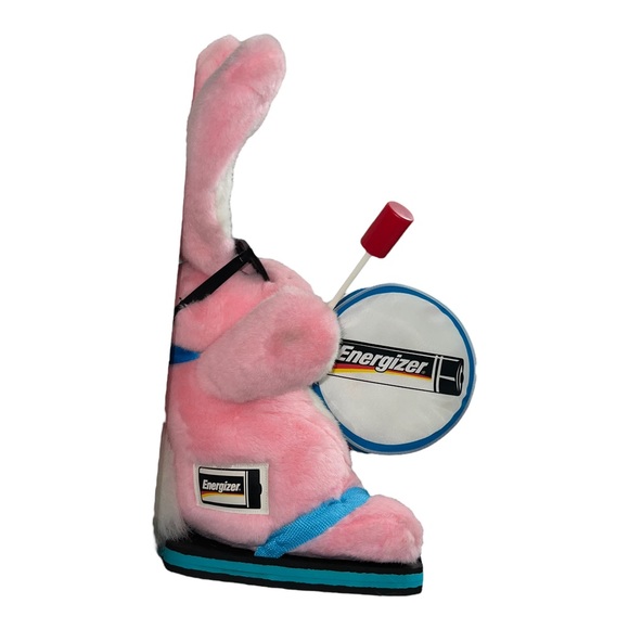 Vintage 1998 2000 Promotional Large 20" Plush Energizer Bunny in Flip Flops - Picture 4 of 15
